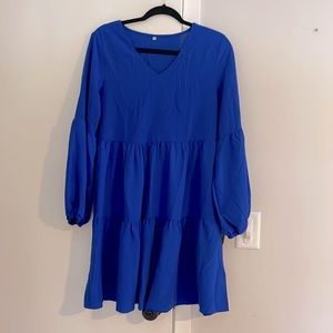 Blue baby doll dress